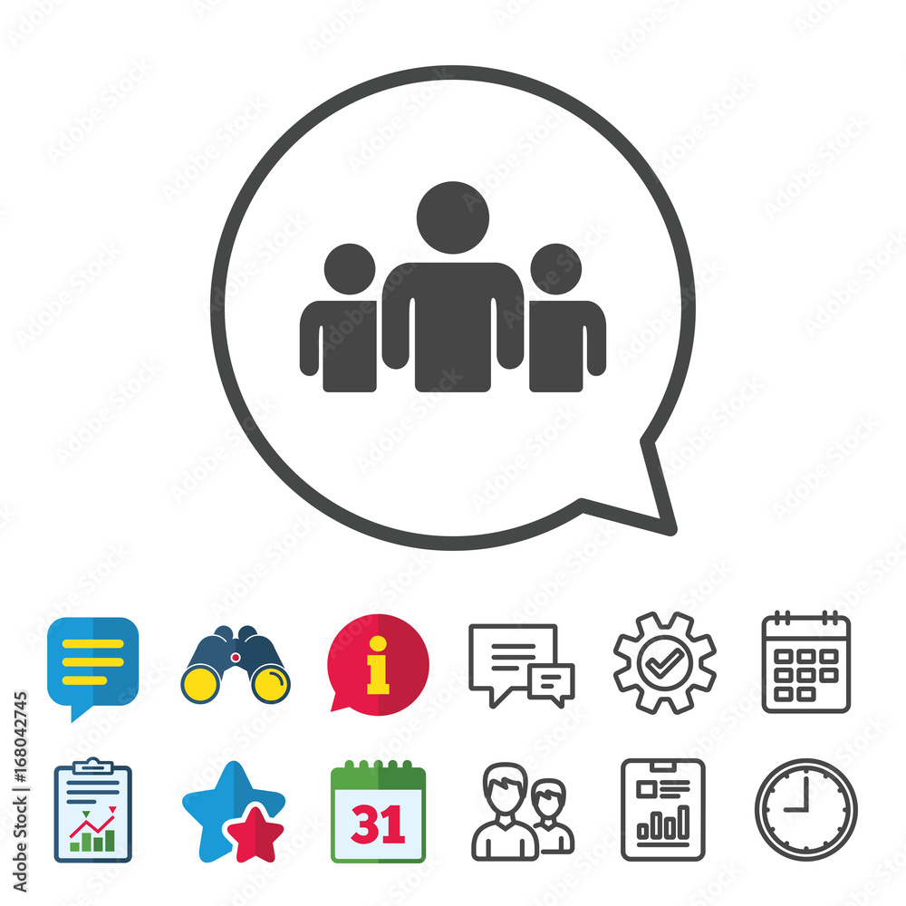 Group of people sign icon. Share symbol. Group of people sign icon. Share symbol.