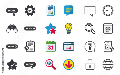 More with cursor pointer icon. Details symbols.