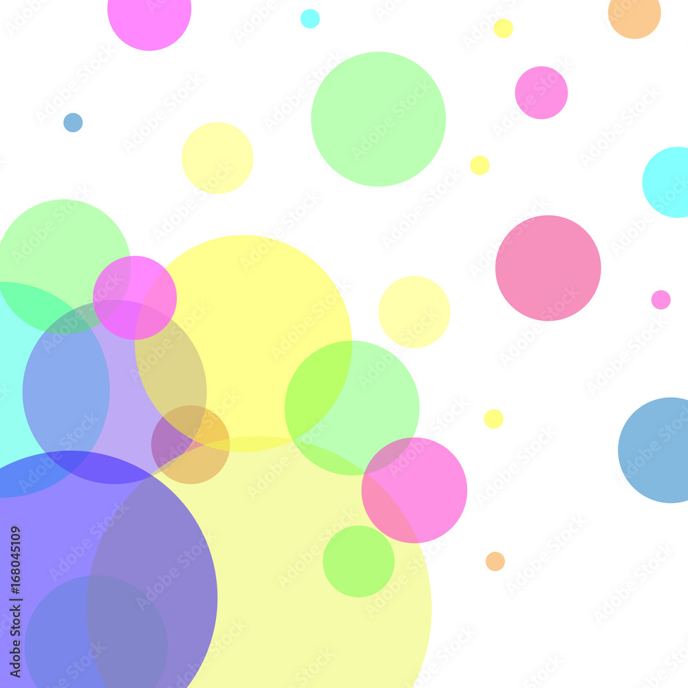 Abstract vector with colorful bubble elements