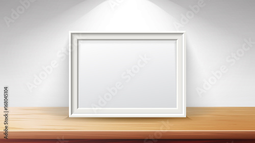 Rectangular Frame Background Concept Vector. Good For Display Your Projects. Blank For Exhibit. High Quality Design Element Illustration.