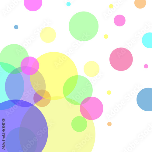 Abstract vector with colorful bubble elements