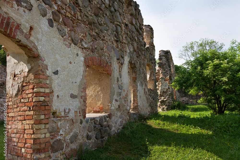 Landscape with ruins.