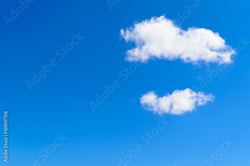 Background of blue sky and white clouds.