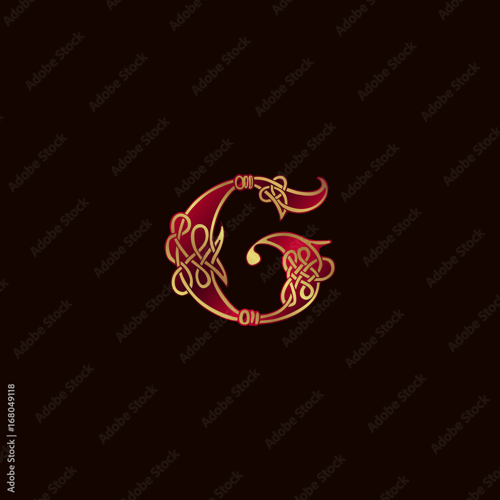 luxury letter G Decoration Logo design concept template luxury letter G Decoration Logo design concept template