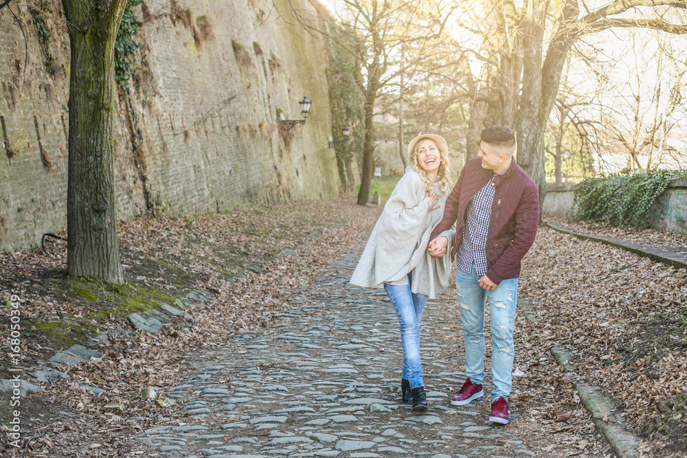 Fototapeta premium Happy couple outdoor.