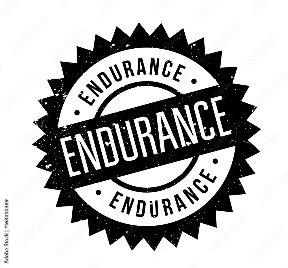 Endurance rubber stamp. Grunge design with dust scratches. Effects can be easily removed for a clean, crisp look. Color is easily changed. Endurance rubber stamp. Grunge design with dust scratches. Effects can be easily removed for a clean, crisp look. Color is easily changed.