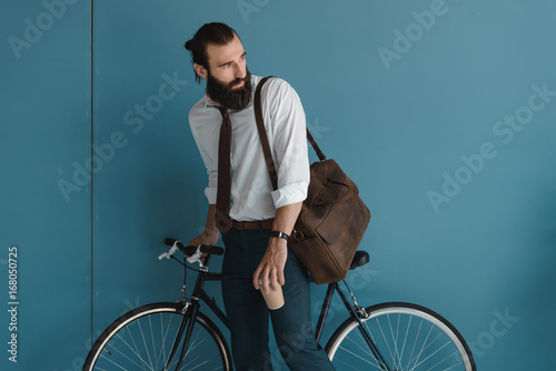 businessman cyclist