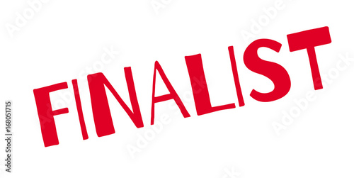Finalist rubber stamp. Grunge design with dust scratches. Effects can be easily removed for a clean, crisp look. Color is easily changed.