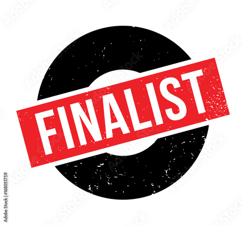Finalist rubber stamp. Grunge design with dust scratches. Effects can be easily removed for a clean, crisp look. Color is easily changed.