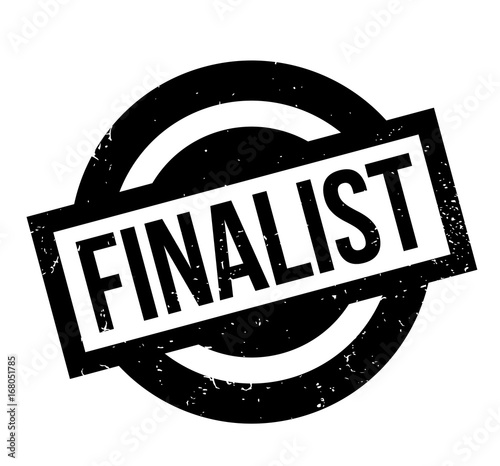Finalist rubber stamp. Grunge design with dust scratches. Effects can be easily removed for a clean, crisp look. Color is easily changed.