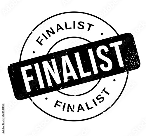 Finalist rubber stamp. Grunge design with dust scratches. Effects can be easily removed for a clean, crisp look. Color is easily changed.