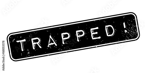 Trapped rubber stamp. Grunge design with dust scratches. Effects can be easily removed for a clean, crisp look. Color is easily changed.