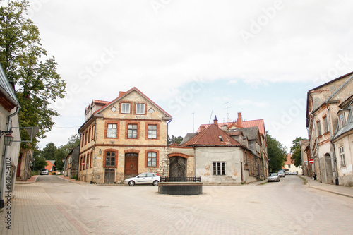 Small countryside city street view