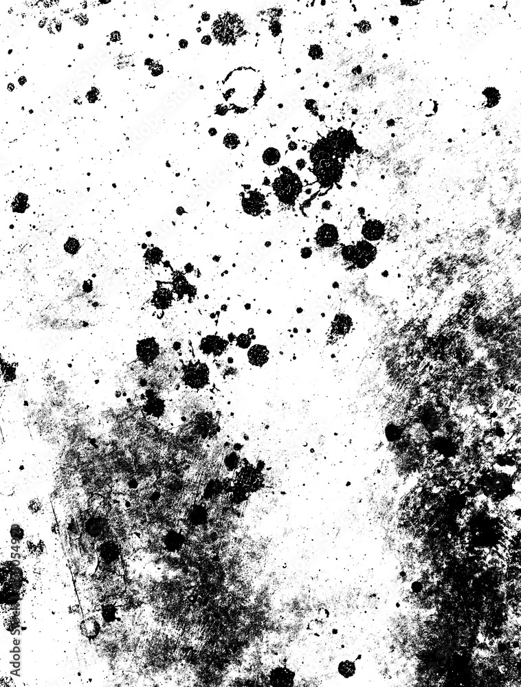 Grunge splash isolated on white background or texture cement with vignette. High quality. Black and white colors. Close up Grunge splash isolated on white background or texture cement with vignette. High quality. Black and white colors. Close up