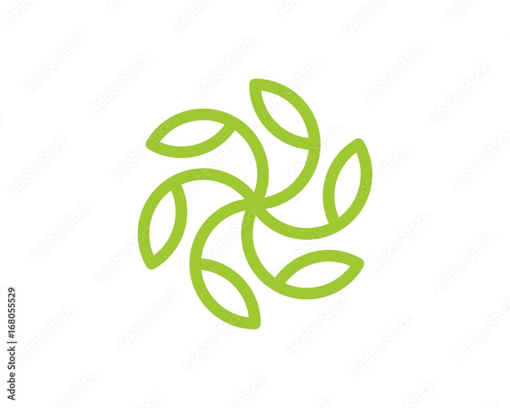 Circle Spinning Leaf Recycle Circle Spinning Leaf Recycle