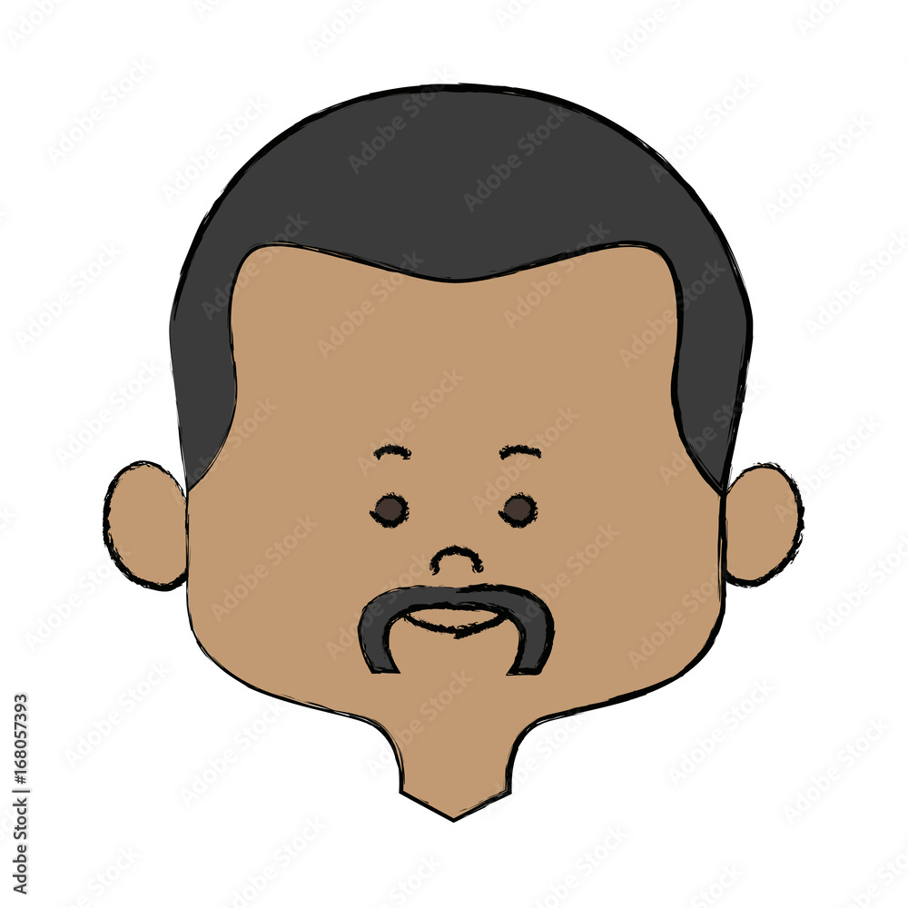 cartoon man face avatar character male cute vector illustration cartoon man face avatar character male cute vector illustration