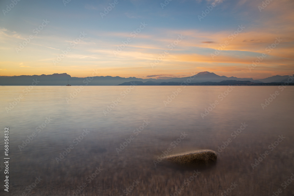 Naklejka premium Landschaft Gardersee