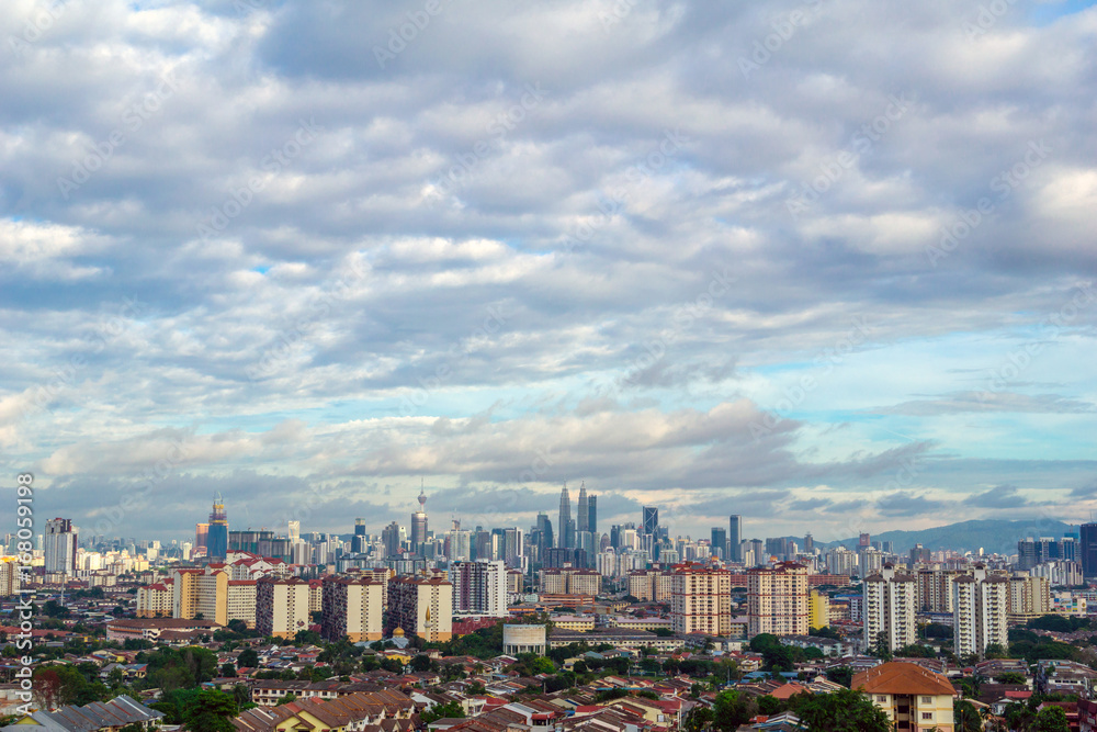Fototapeta premium Widok w centrum Kuala Lumpur, Malezja
