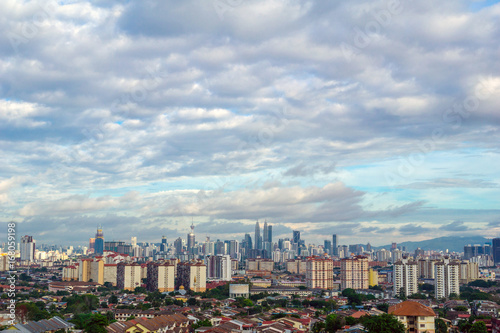 Canvas Print View of downtown Kuala Lumpur, Malaysia