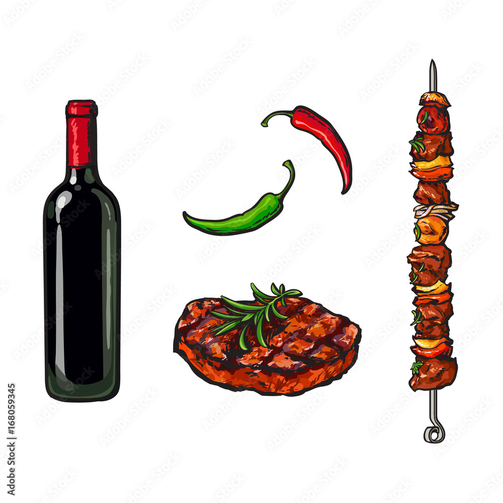 beef steak sketch icon 17064117 Vector Art at Vecteezy