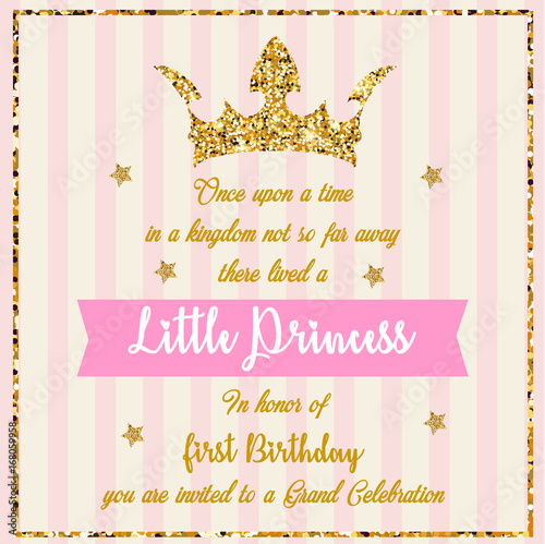 First birthday party invitation