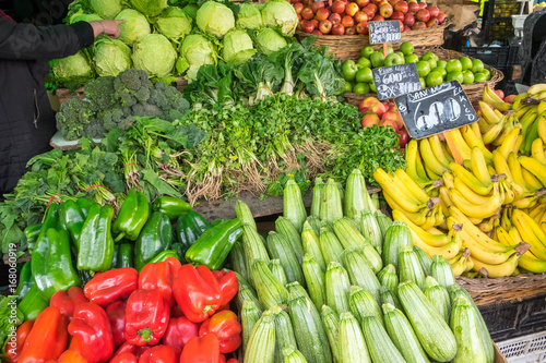 Vegetables for sale at a market in Valparaiso  Chile