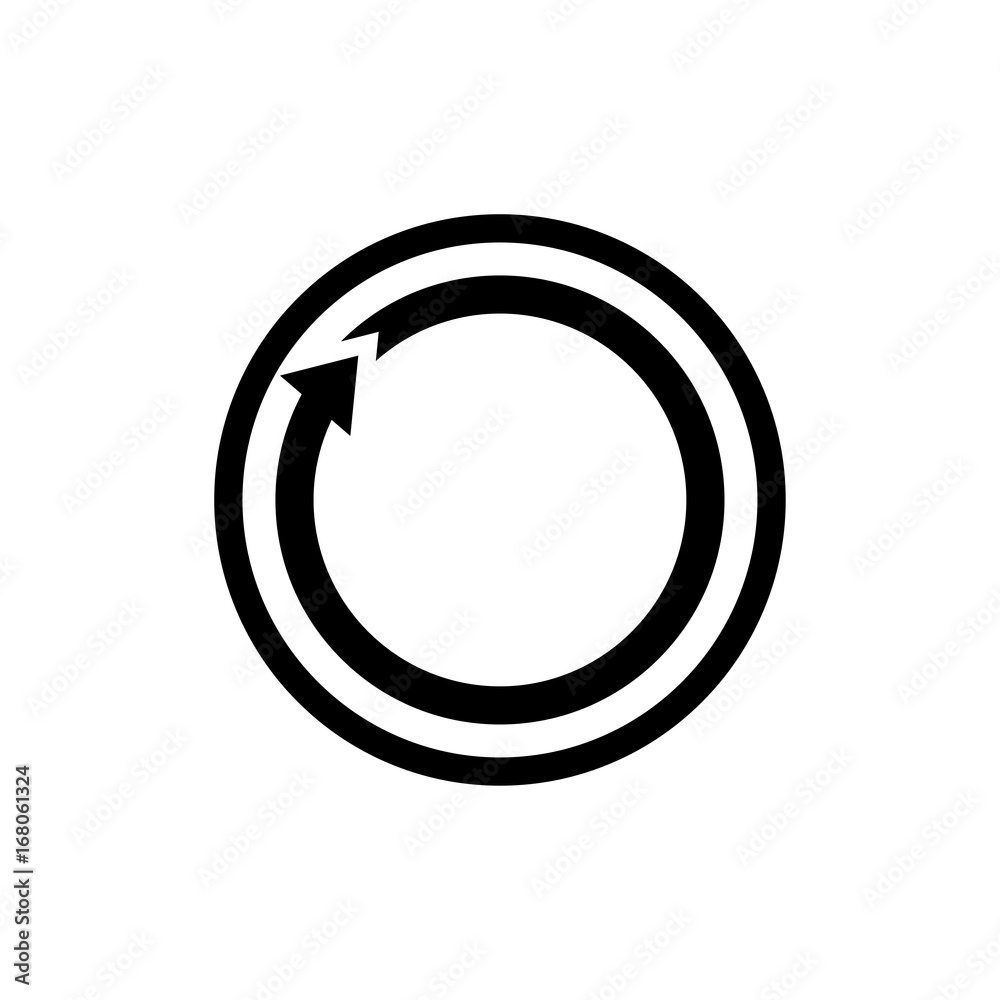 repeat music player button linear vector icon repeat music player button linear vector icon
