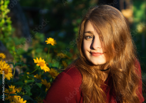 girl in the garden