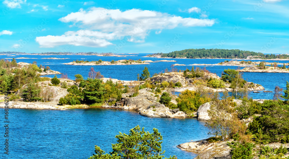 View over St Anna archipelago in the Baltic Sea, Sweden