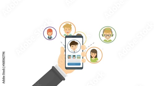 Social network concept.