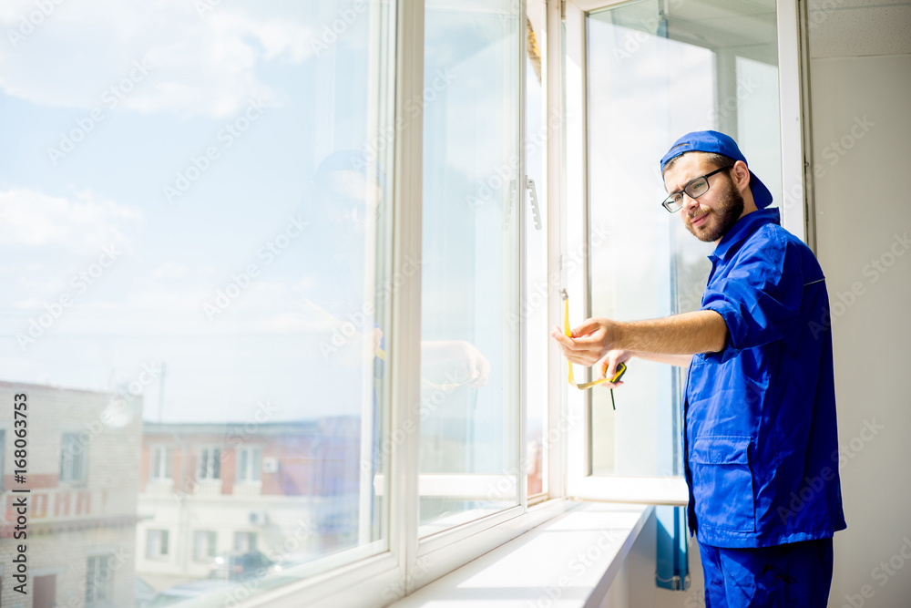 Window installation worker Window installation worker