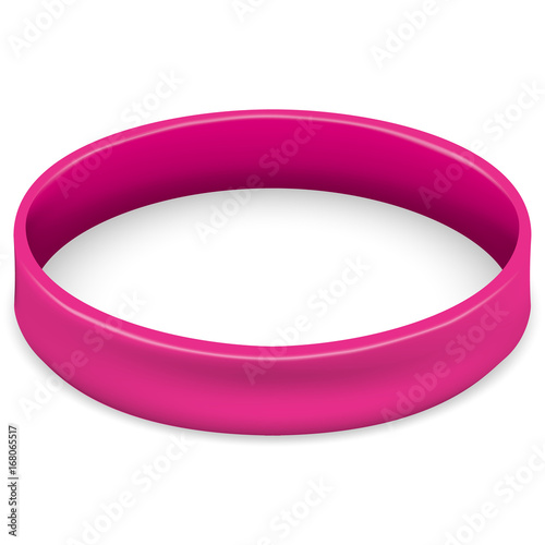 
Icon symbol of struggle and awareness against breast cancer, pink bracelet. Ideal for educational and informational materials