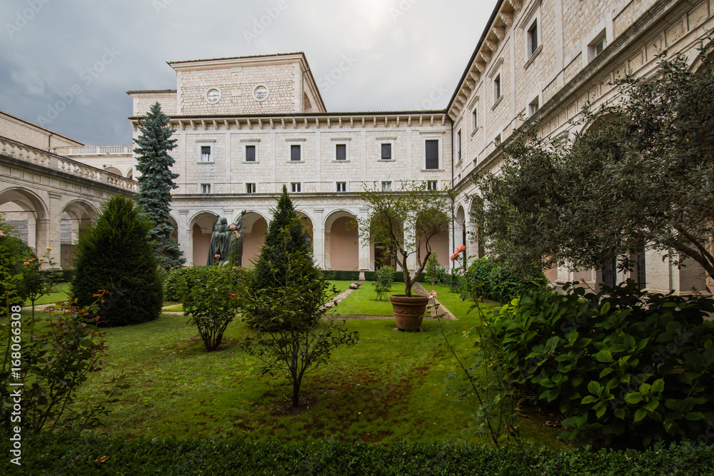 Montecassino abbey at Cassino, in Ciociaria, Lazio, Italy