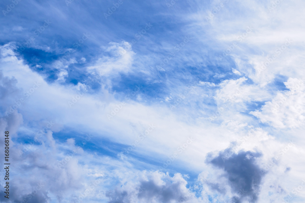 Obraz premium blue sky with clouds nature abstract background