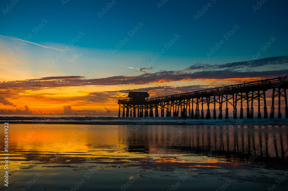 cocoa beach pier sunrise