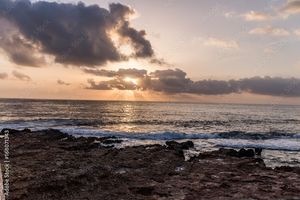 Fototapeta premium lever de soleil dénia