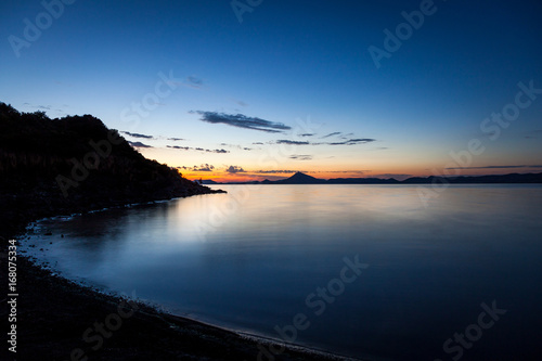 Sunrise over the Gariep dam, South Africa.
