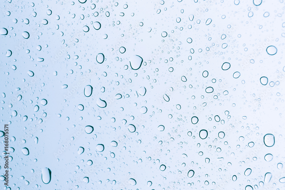 Rain drops on glass