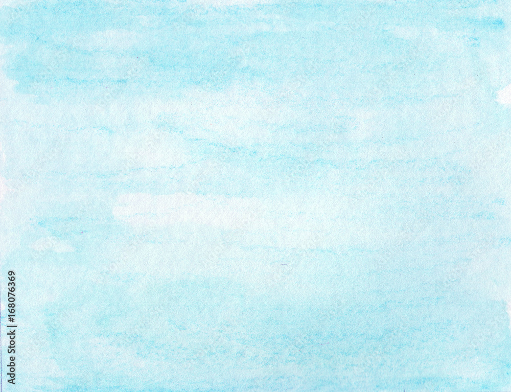 Blue watercolor background- abstract texture
