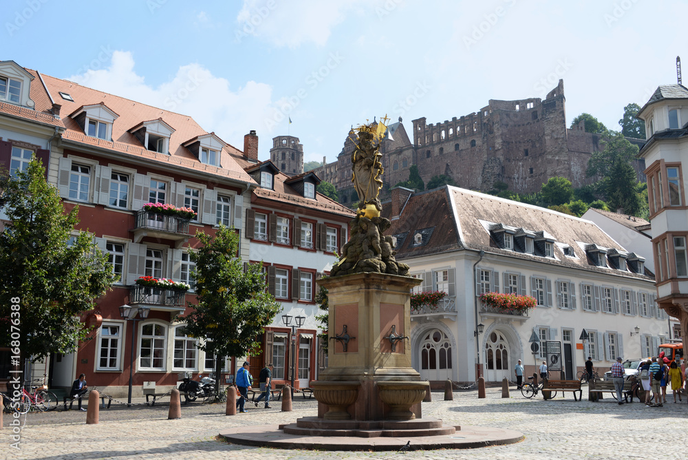 Historischer Kornmarkt in Heidelberg