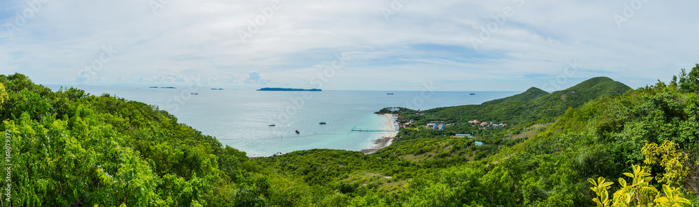 Panorama Sea View Koh Larn island, koh larn island, tropical beach, pattaya city Thailand, Chonburi Thailand, Panorama Sea View Koh Larn island, koh larn island, tropical beach, pattaya city Thailand, Chonburi Thailand,