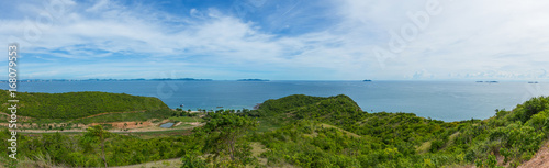 Panorama Sea View Koh Larn island, koh larn island, tropical beach, pattaya city Thailand, Chonburi Thailand, © THANIT