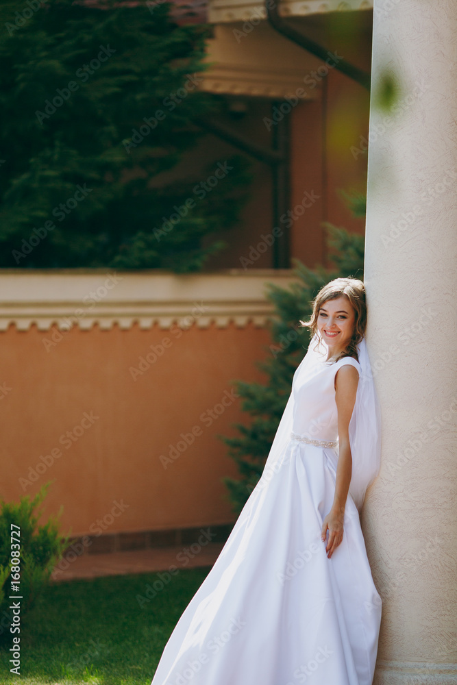 Portrait of a beautiful bride on wedding day Portrait of a beautiful bride on wedding day