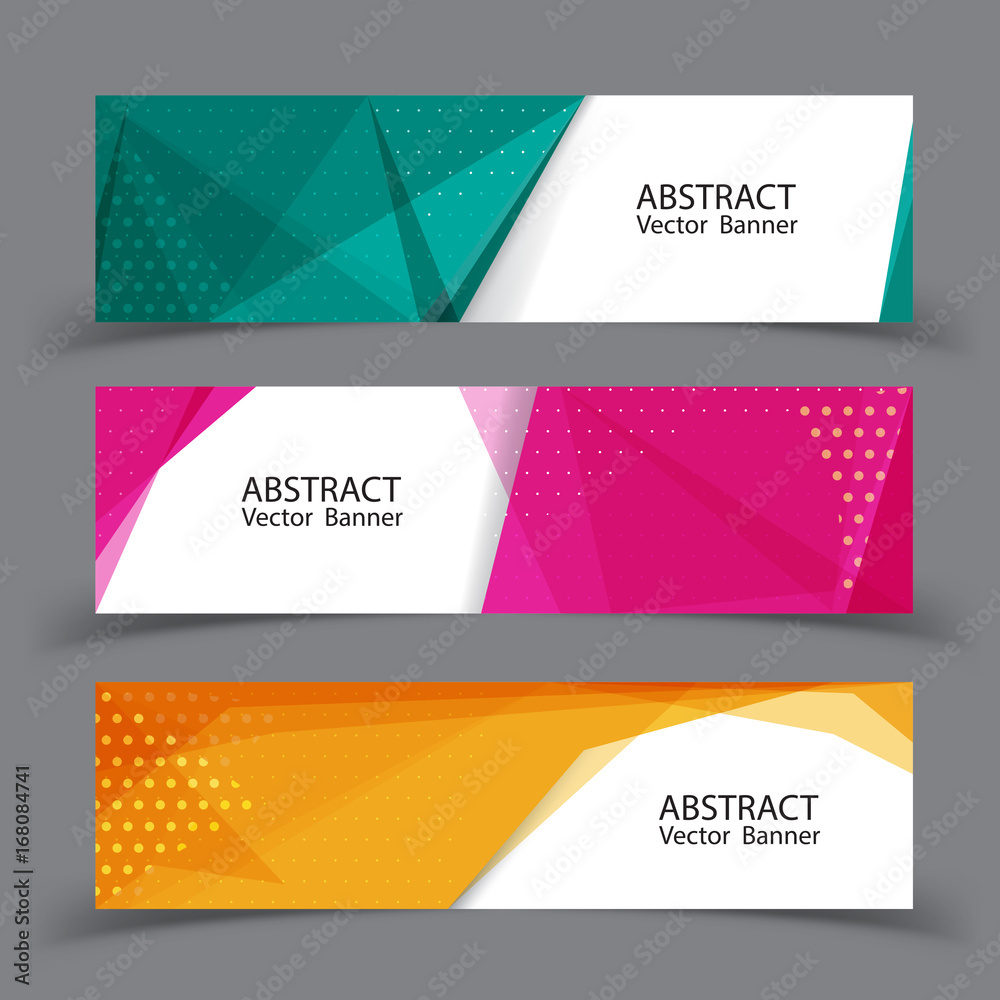 Fototapeta premium Vector abstract design banner background.