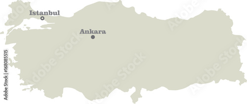 Turkey map. vector illustration