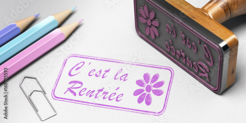 Ecole, Rentrée Scolaire ou des classes