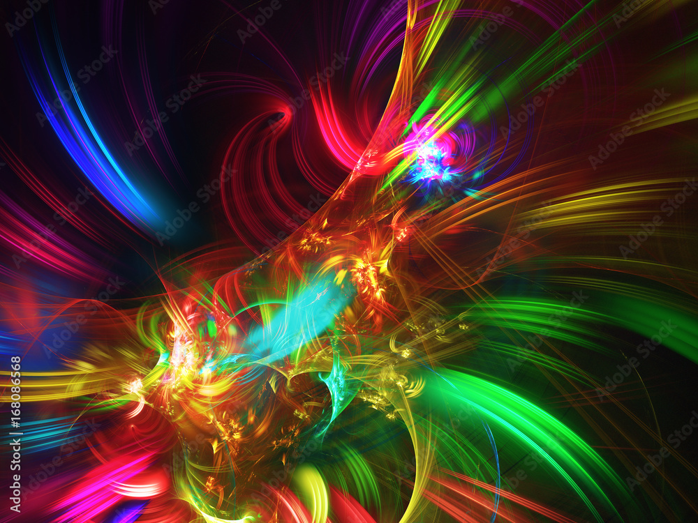 Abstract fractal background 3D rendering Abstract fractal background 3D rendering