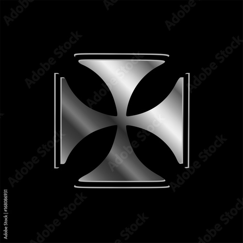Glowing Cross Pattee symbol (Christianity)