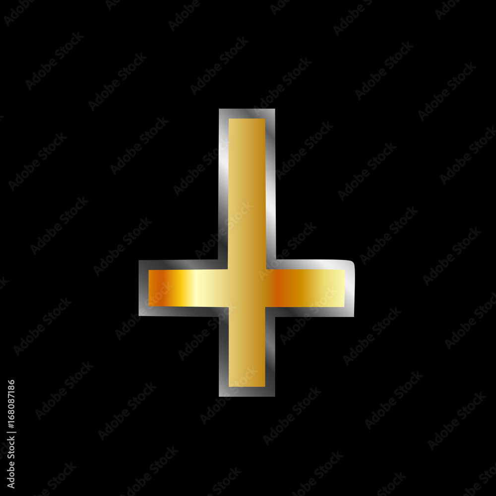 An inverted cross The Cross of Saint Peter used as an antiChristian