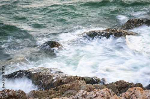 The Coastline of the Khao Leam Ya, Rayong, Thailand